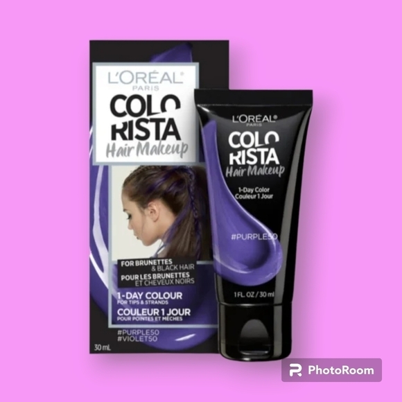 L'Oreal Purple Colorista Hair Makeup - Picture 1 of 4